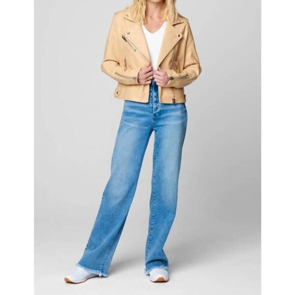 BLANKNYC NWT moto semi-fit jacket in Bone Zipper Silver Hardware - Picture 13 of 13